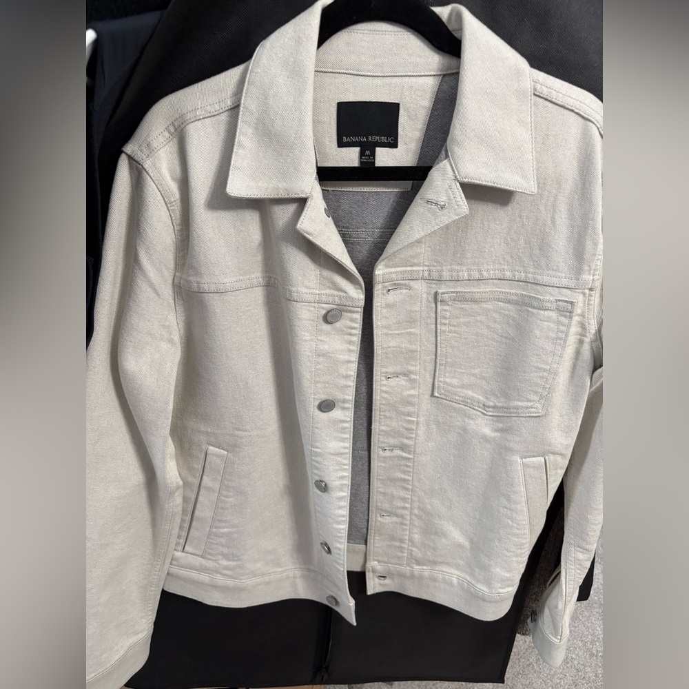 Banana Republic Beige Denim Jacket